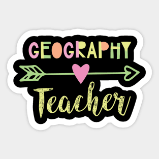 Geography Teacher Gift Idea Sticker